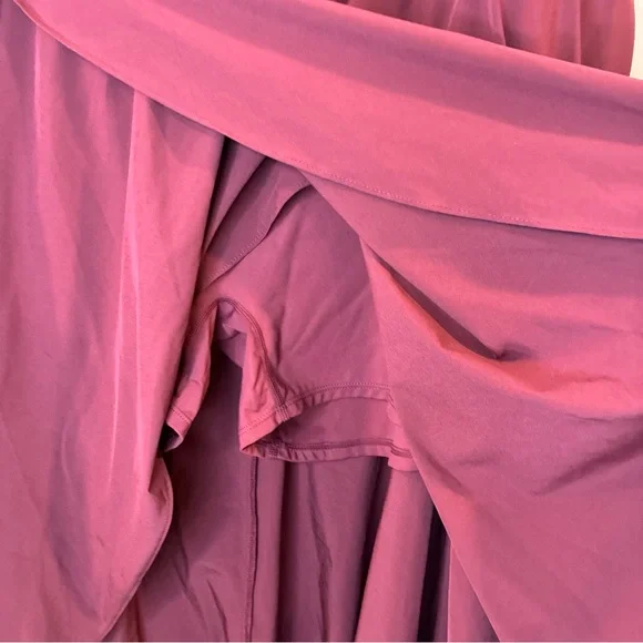 Halara Breezeful Skirt 3X Skirt High Waisted High Low Ruffle 2-in-1 Flow Midi - Picture 6 of 9